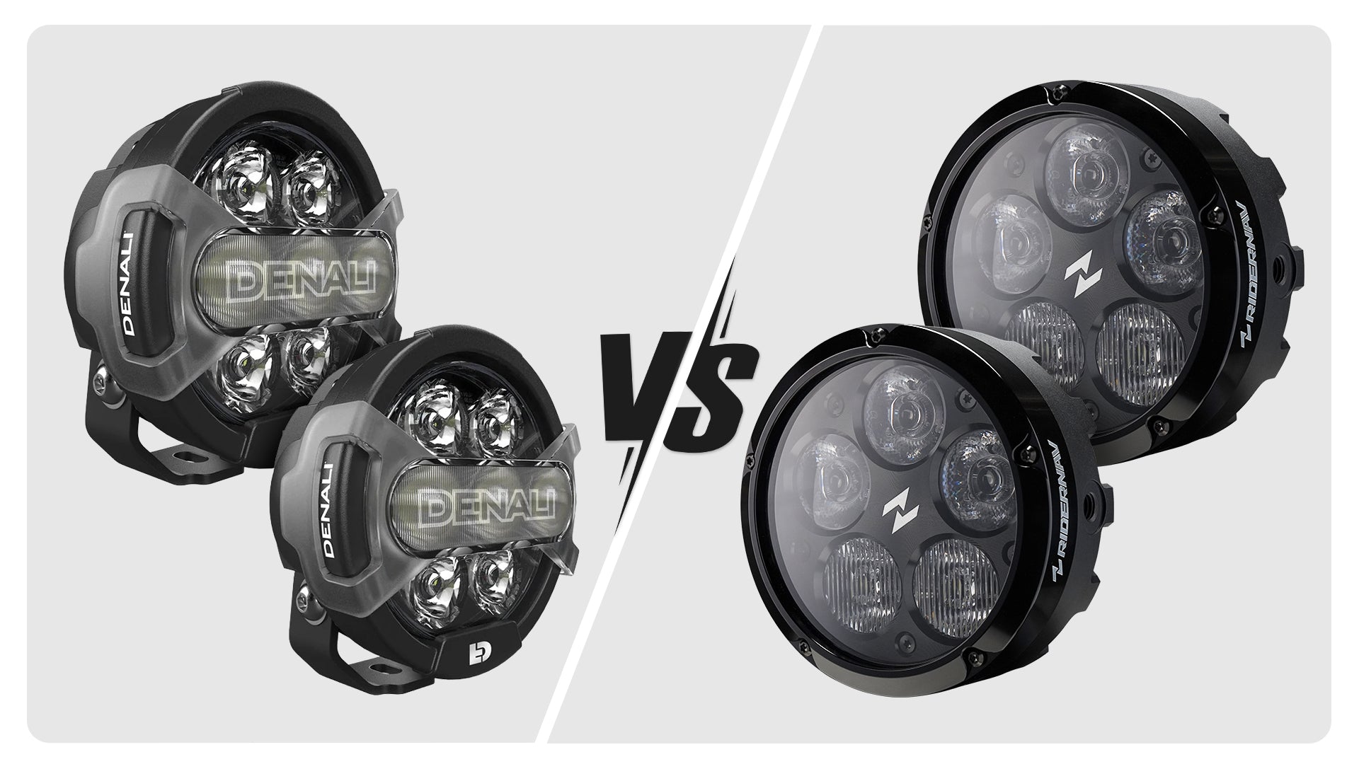 Denali D7 Pro vs RiderNav Q5 Pro — Two Approaches to Motorcycle Auxiliary Lighting