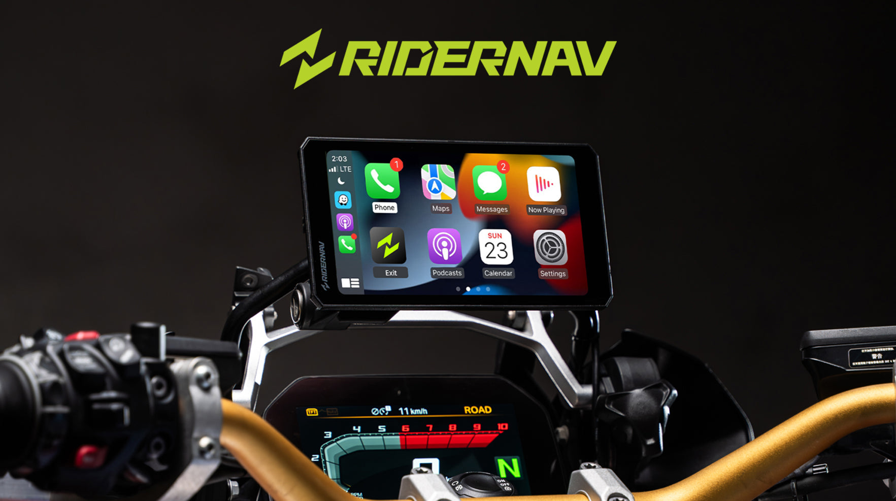 RiderNav R7M: 7-inch BMW display with wireless CarPlay/Android Auto