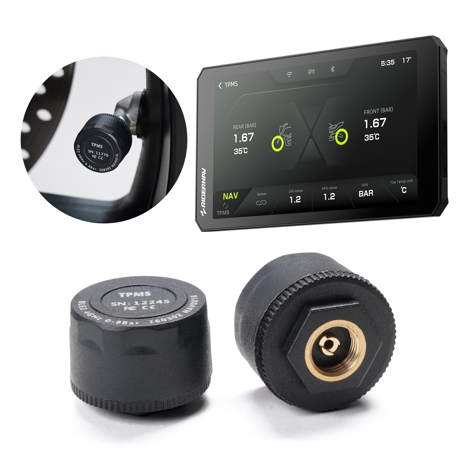 TPMS — Sensori Pressione Pneumatici per R7M / R7X