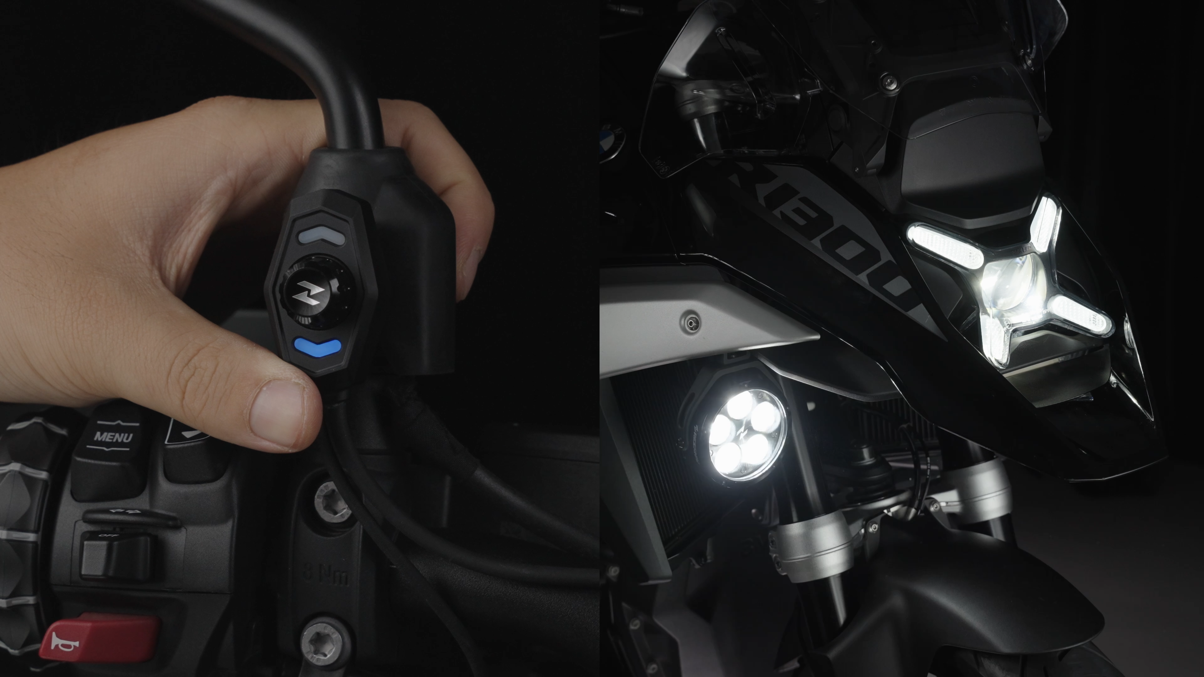 Q5 Pro LED 보조 스포트라이트 (오토바이용, 세트)