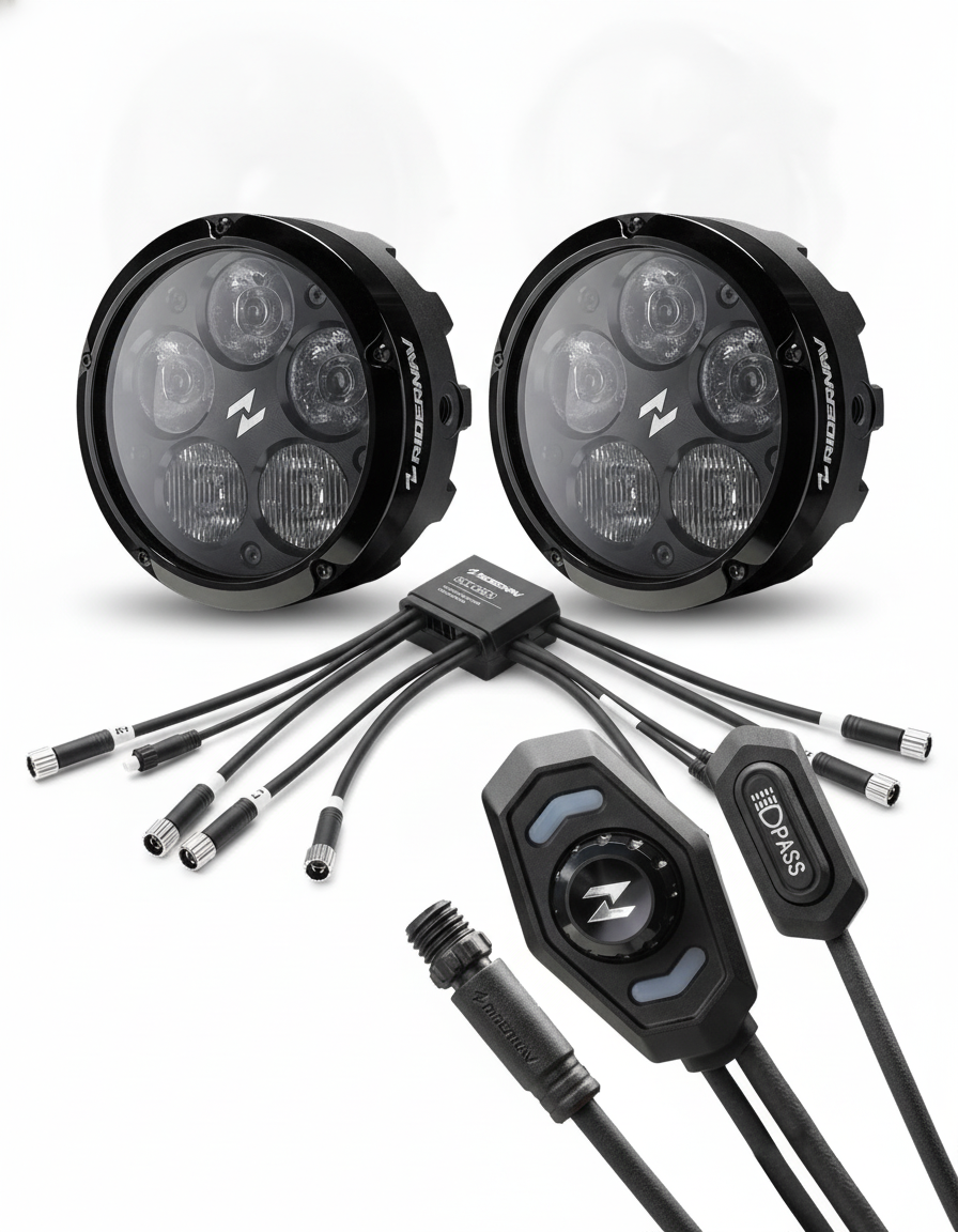 Q5 Pro Motorcycle LED Auxiliary Lights Bundle